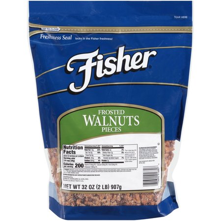 FISHER Fisher Frosted Walnut Pieces 32 oz., PK3 91680A